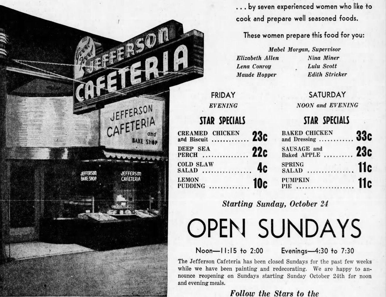 The Jefferson Cafeteria